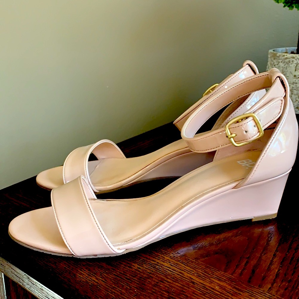 BP ankle strap wedge sandal 7.5